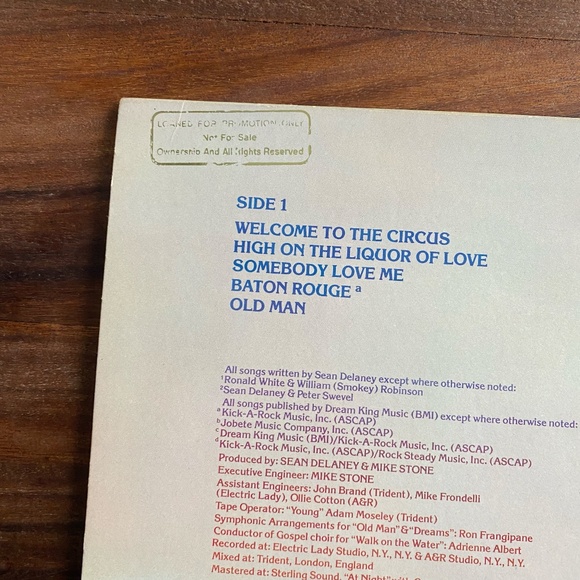 Sean Delaney Highway Vinyl LP Record Album 1987 Pressing - Picture 3 of 5